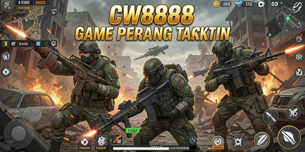 Tangkapan layar gameplay CW8888 yang intens dan menegangkan.
