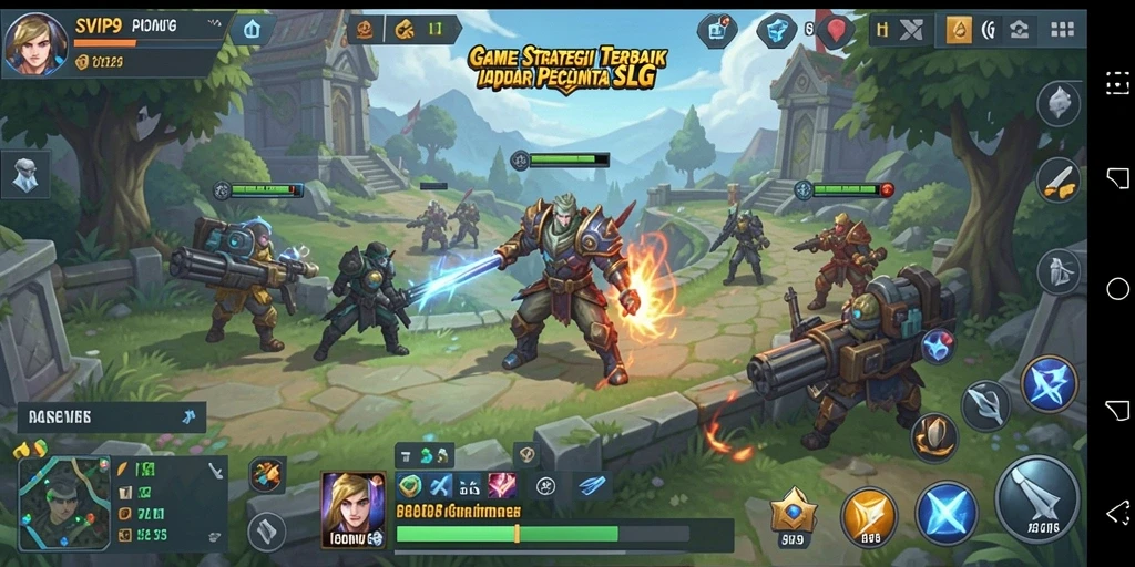 Tangkapan layar gameplay menampilkan strategi epik dalam SVIP9.