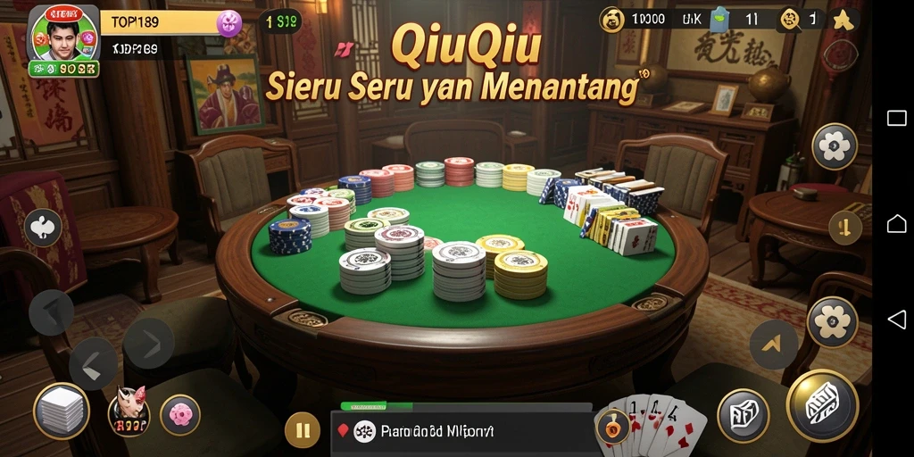 Tampilan menarik dari permainan QiuQiu di TOPI189.